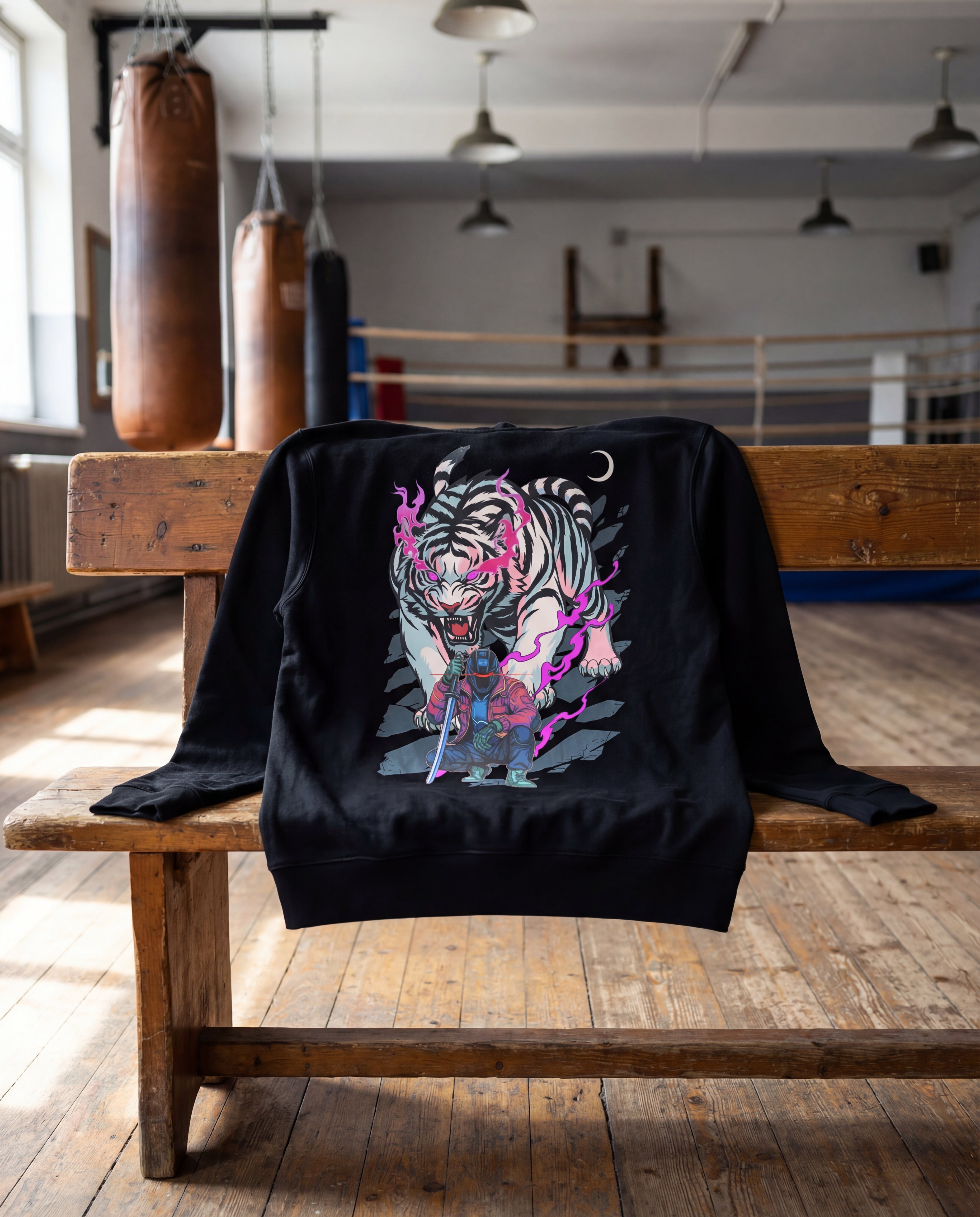 Sudadera Hoodie Eco Values · Tiger