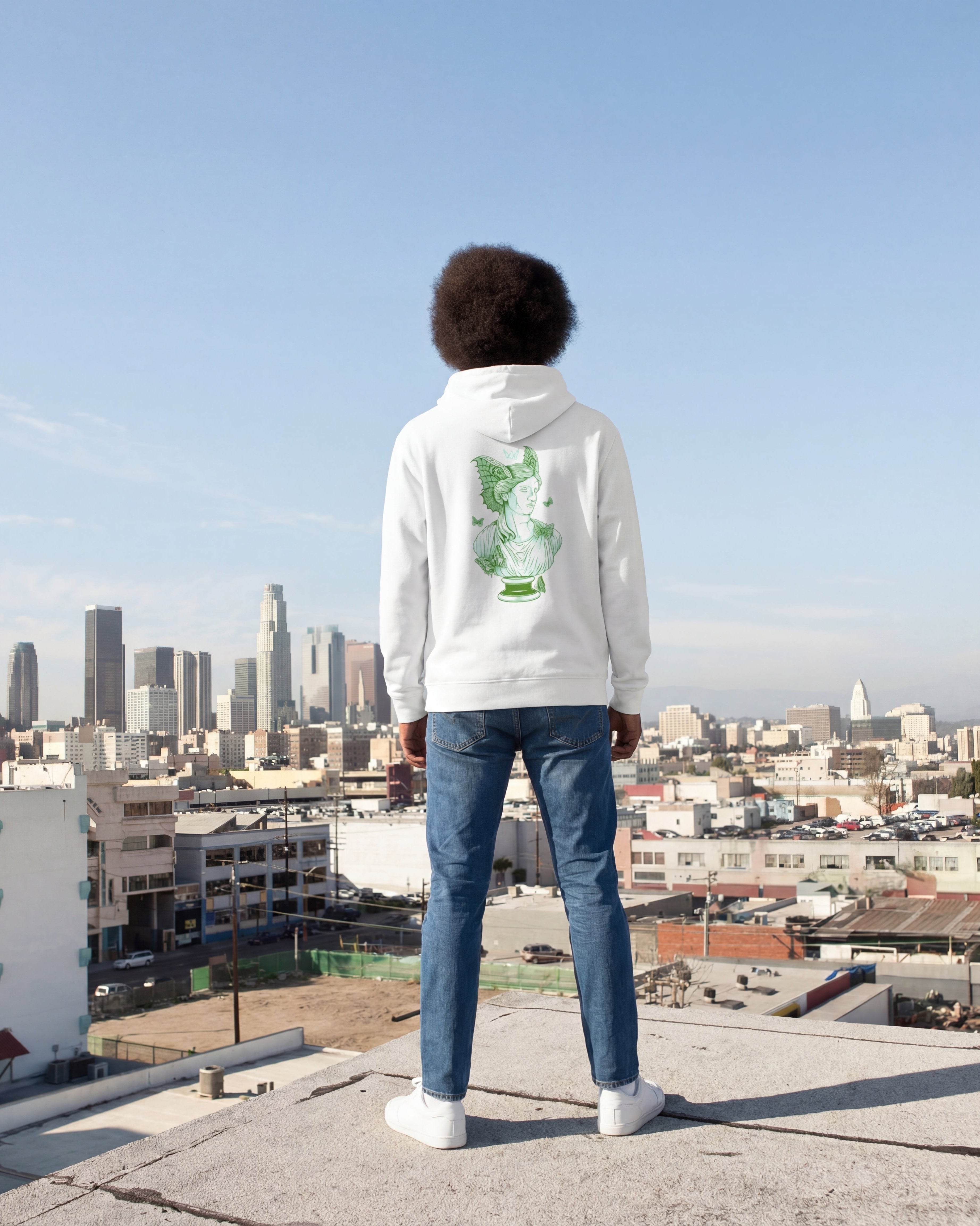 Sudadera Hoodie Eco Values · Butterfly