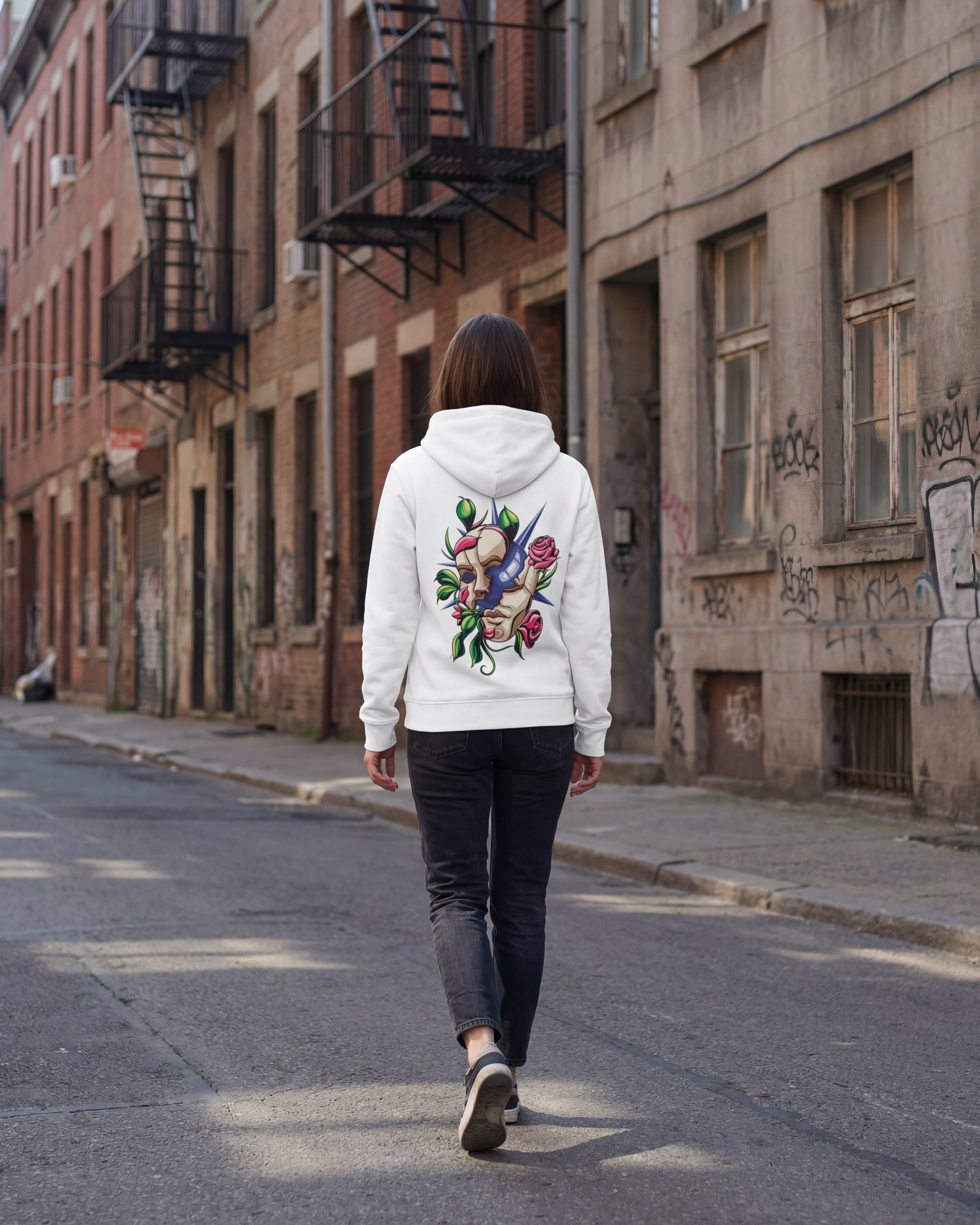 Sudadera Hoodie Eco Values · Mask