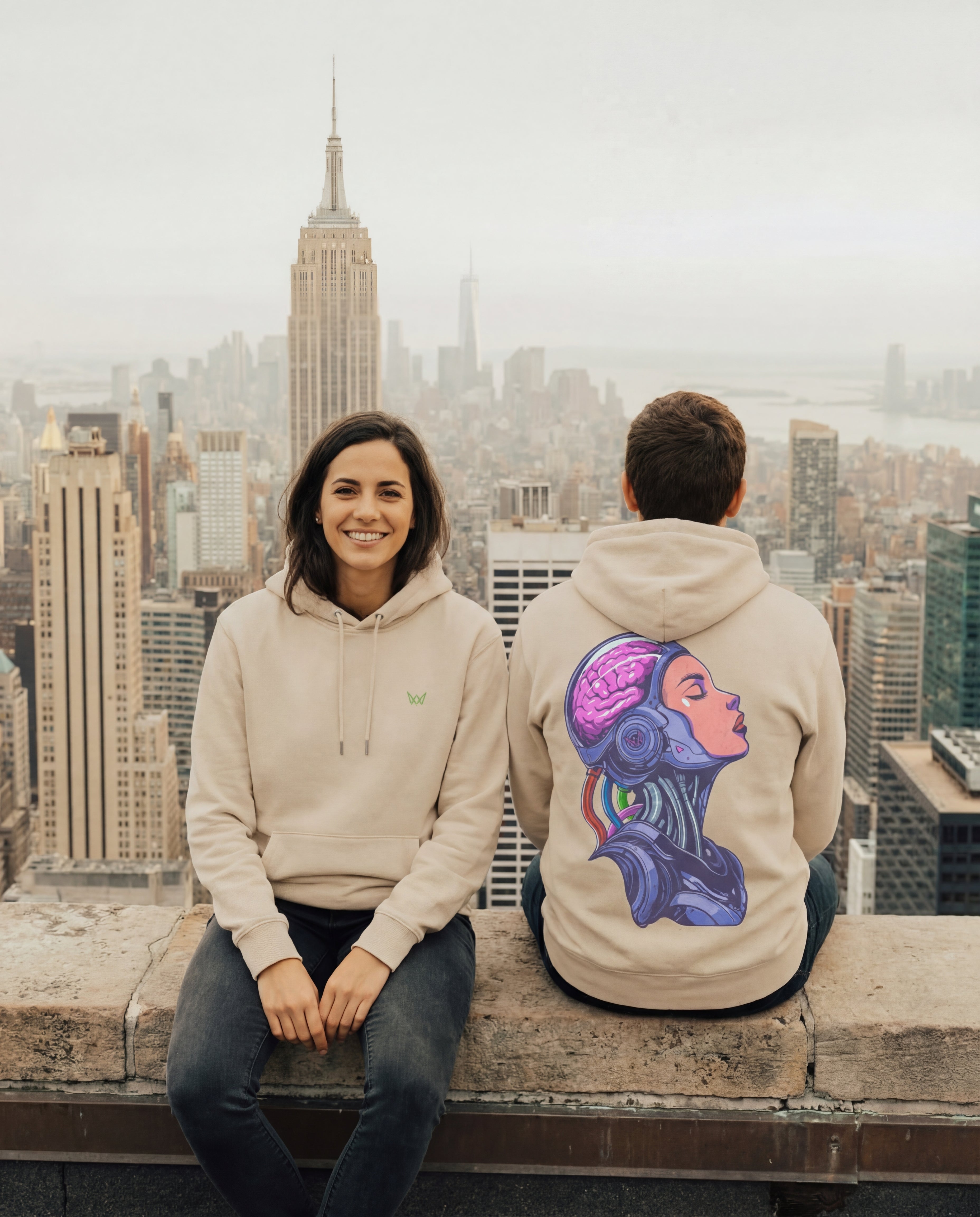 Sudadera Hoodie Eco Values · Cyborg